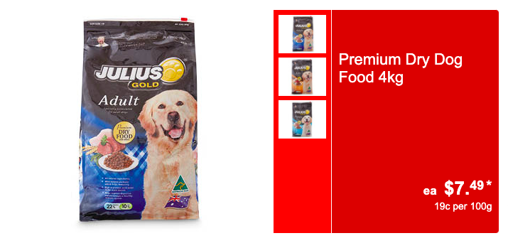 aldi dog food product